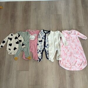 Carters Disney Wonder Nation Baby Clothing Lot 3-6 Months Bodysuits 6 Pieces
